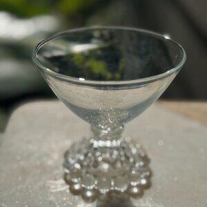 Anchor Hocking Berwick “Boopie” Clear Glass Champagne or Sherbet Glass